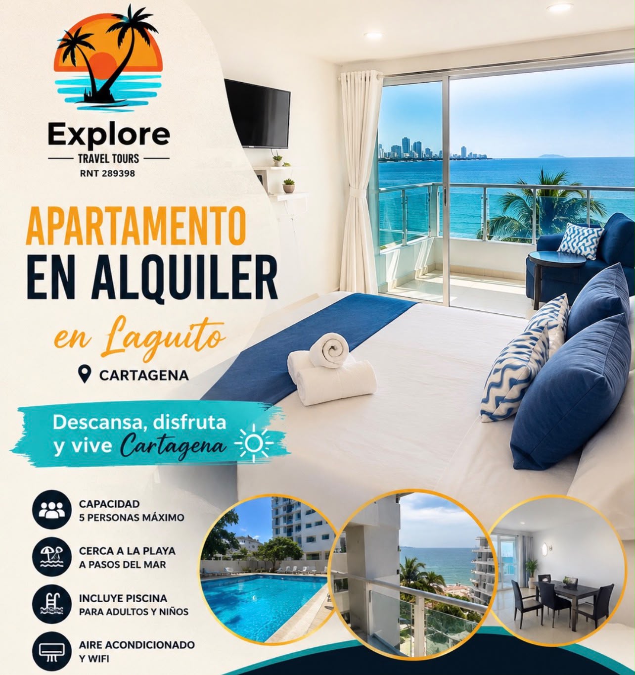 Apartamento en El Laguito, Cartagena